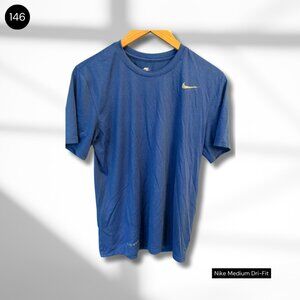 Nike Dri-FIT T-Shirt | Medium | Blue Athletic Top